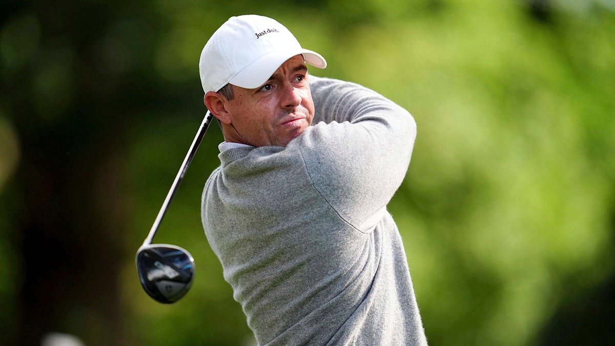 Rory McIlroy in action