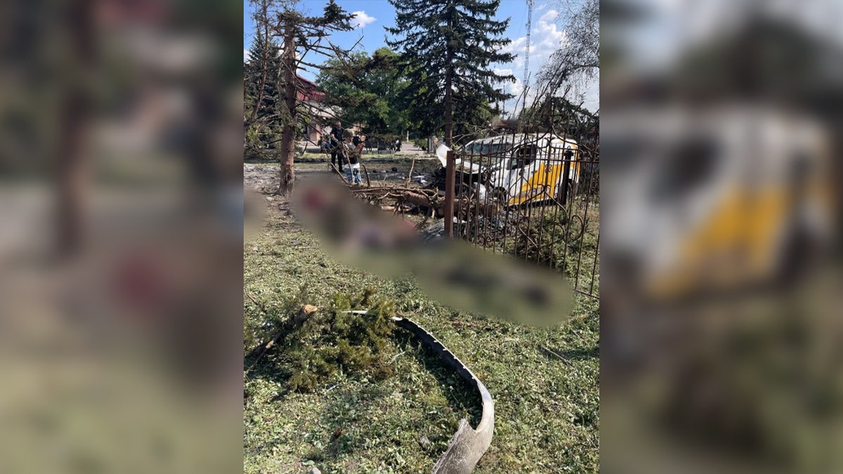 Aftermath of a Russian airstrike