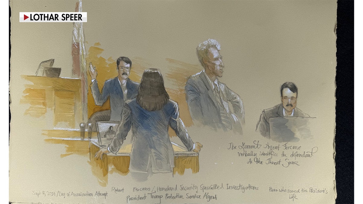 Ryan Routh Court Sketch