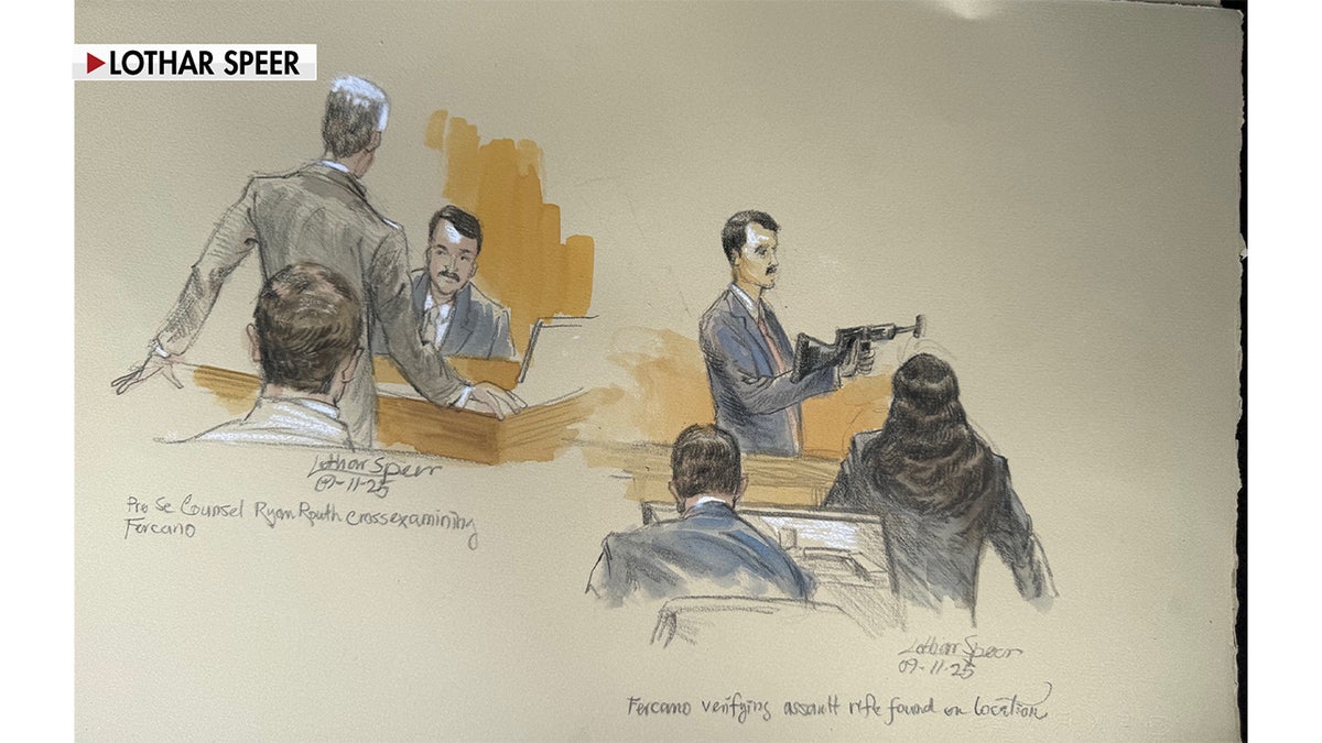 Ryan Routh Court Sketch