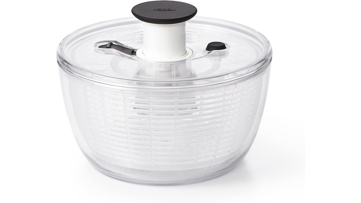 Clean and dry your greens in one easy step with this salad spinner.