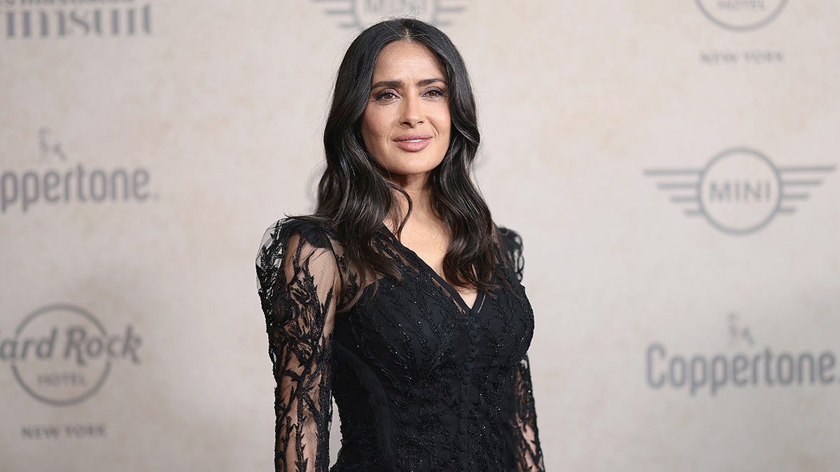 Salma Hayek at the launch of the 2025 Issue of Sports Illustrated Swimsuit.