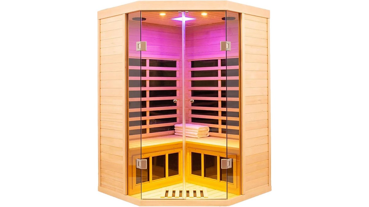 Relax at home and improve your overall health with an at-home sauna with color therapy. 