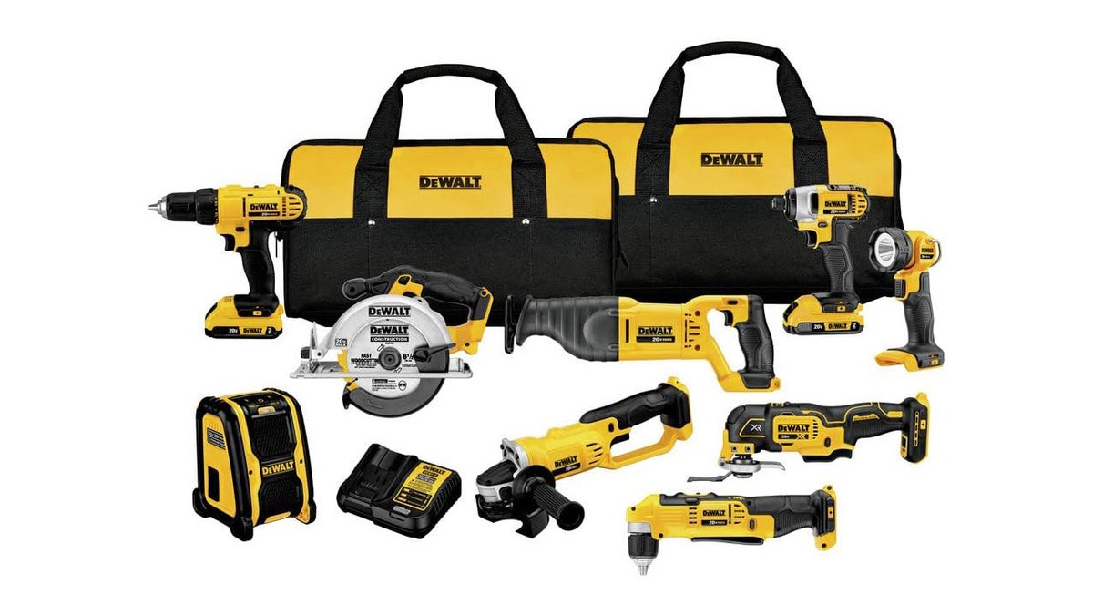 Get nine power tools, including drills, saws and more. 