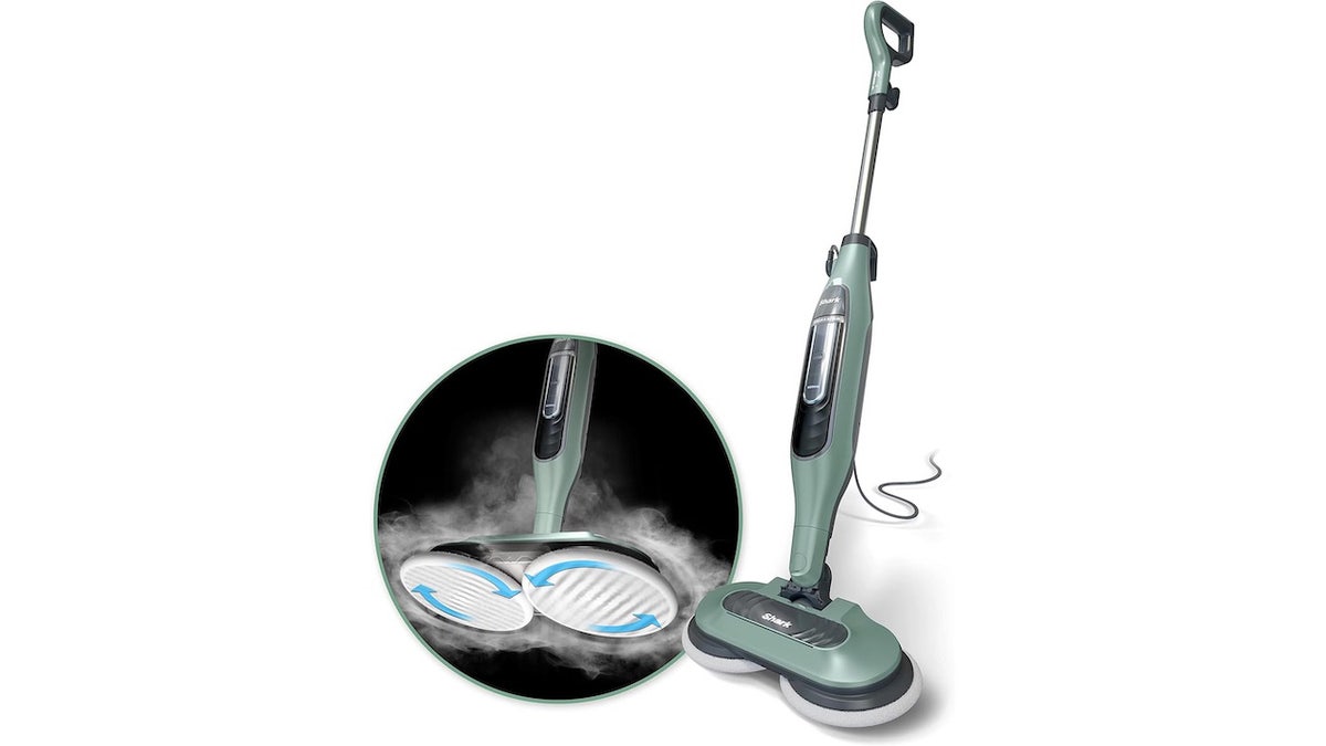 This steam mop takes care of light and heavy jobs.