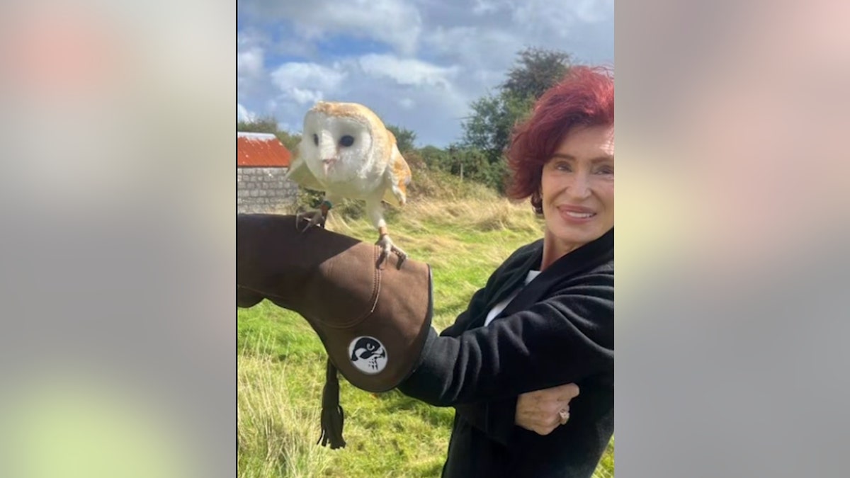Sharon Osbourne smiling