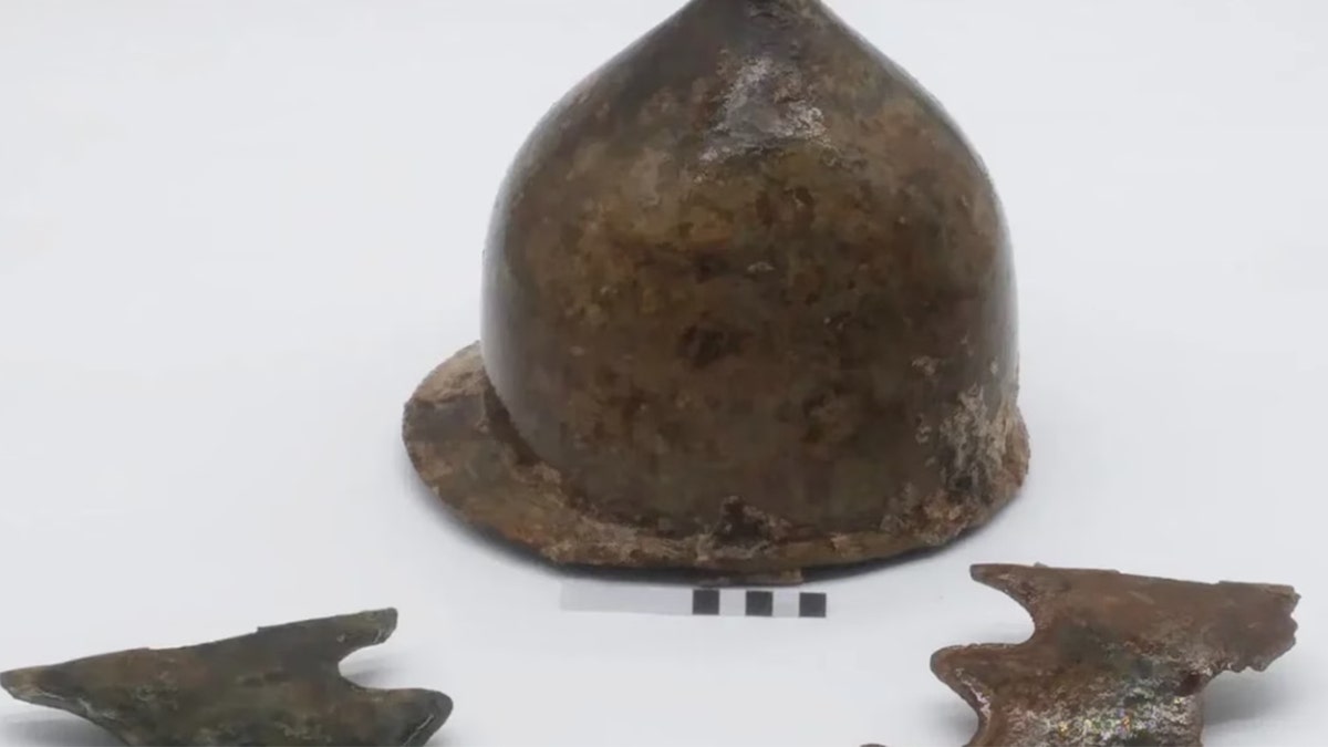 Ancient Roman helmet