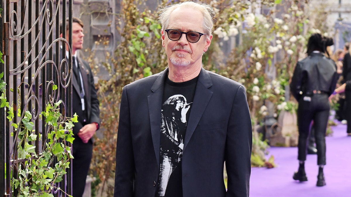 Steve Buscemi at the premiere of "Wednesday" season 2 in July 2025.