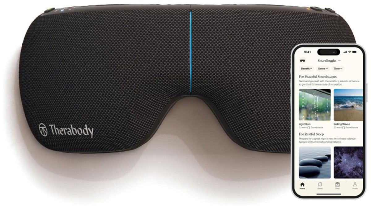 These goggles use a combination of massage, heat and vibration to relieve tension.