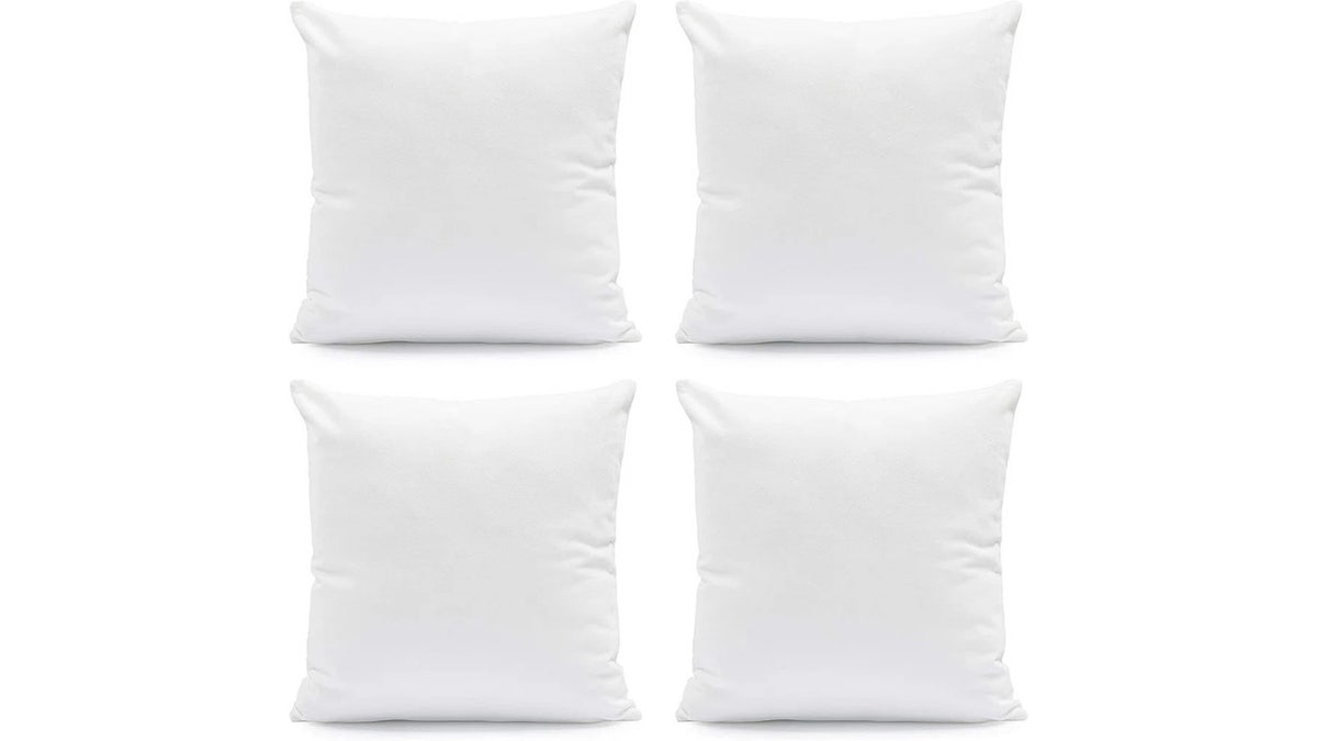 These pillows are good for indoor and outdoor spaces.