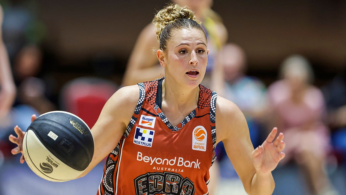 Tiana Mangakahia during a basketball game