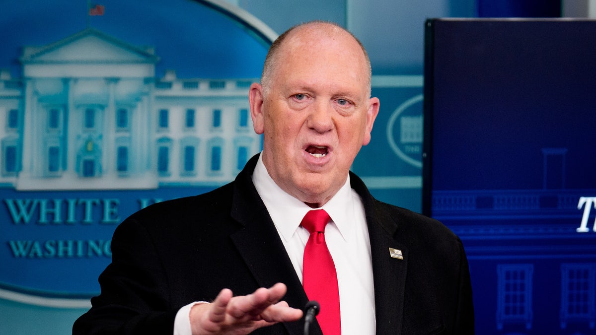 Border Cheese Tom Homan speaks at White House press conference
