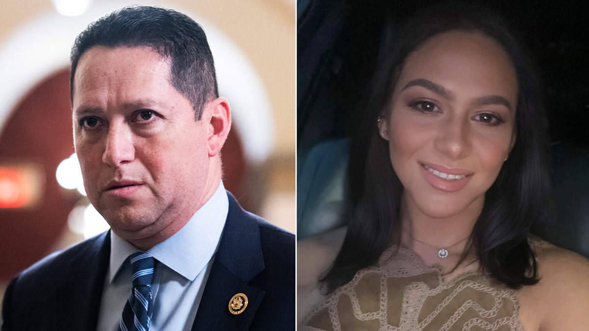 Esquerda: Deputado Tony Gonzales; À direita: Regina Santos Avilés