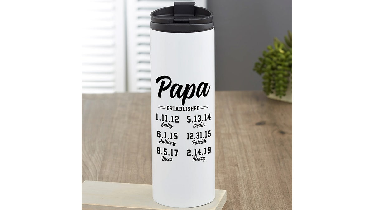 Personalize this tumbler with grandkids' names.