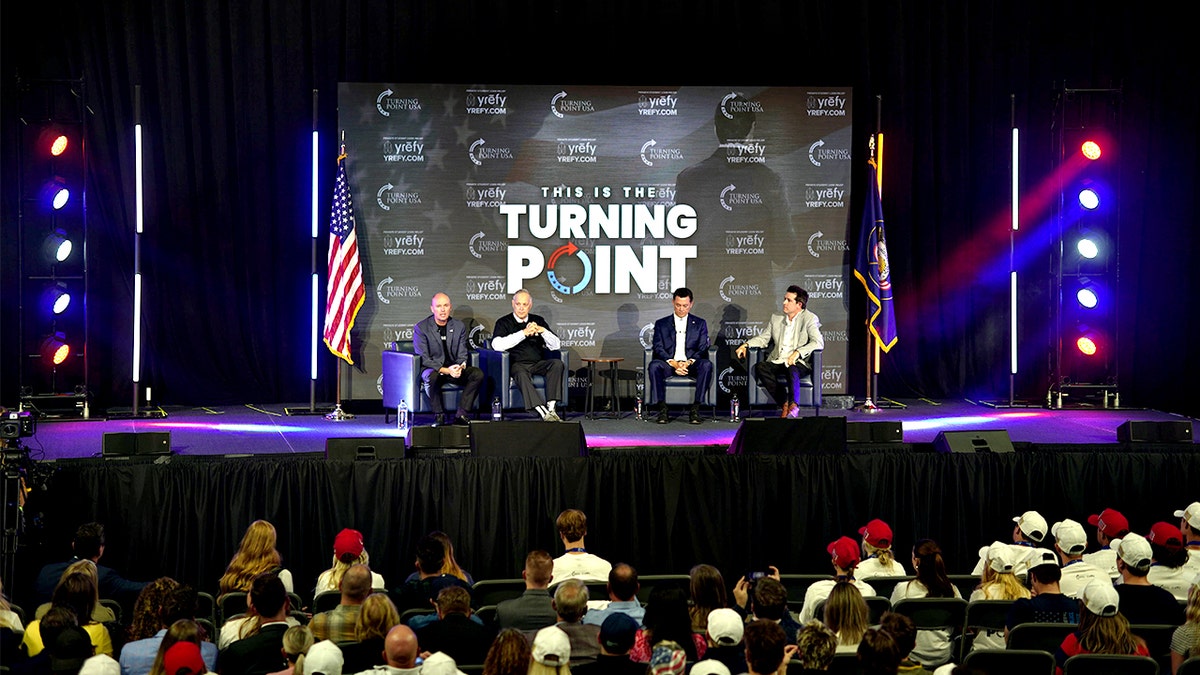 Panel at TPUSA event at Utah State University