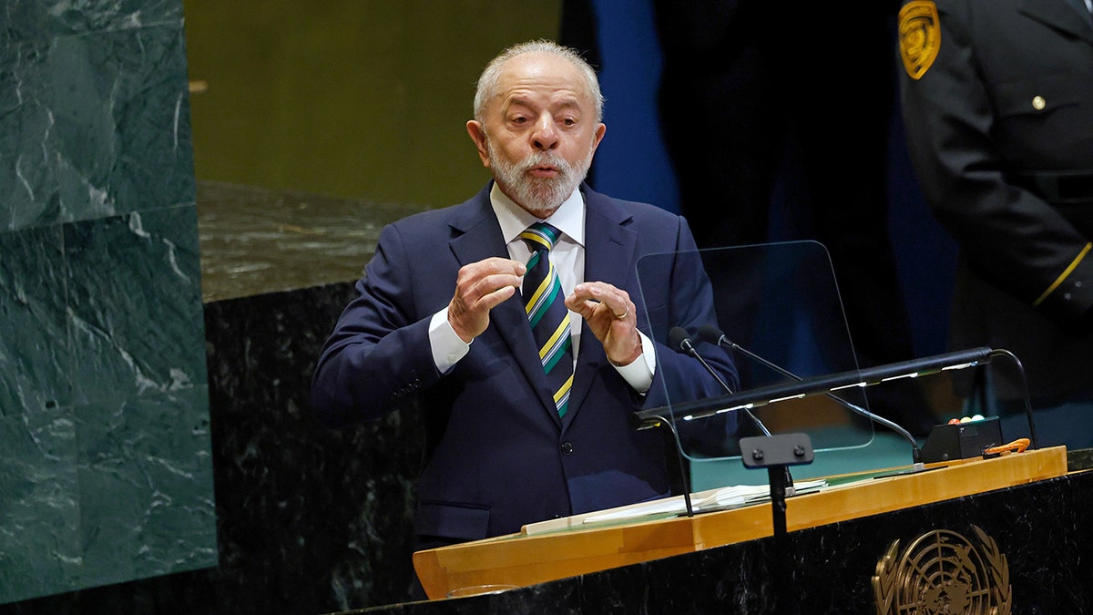 Il presidente del Brasile Luiz Inacio Lula da Silva durante l'UNGA