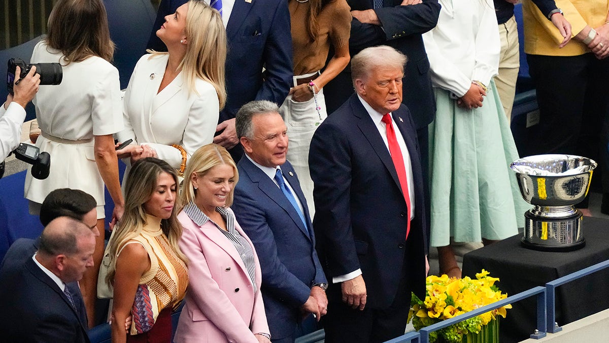 Trump in the Rolex suite