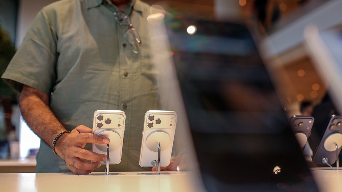 Man shopping for a smartphone.