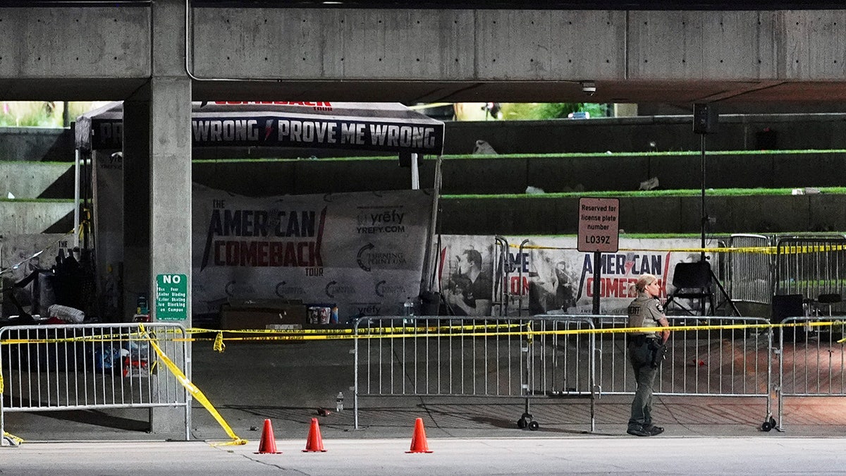 Charlie Kirk shooting scene