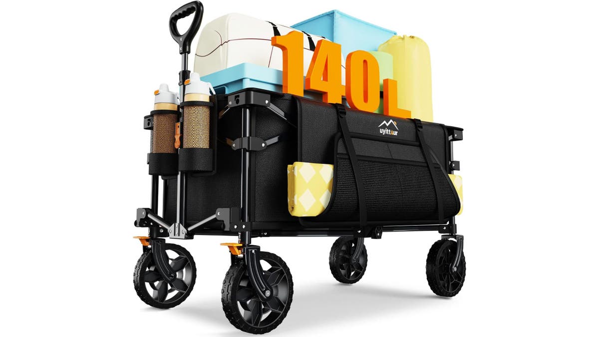 Use a wagon to carry your gear.