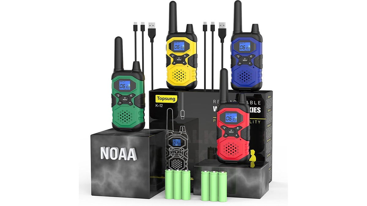 These devices have a built-in NOAA feature that allows the radios to receive weather alerts.