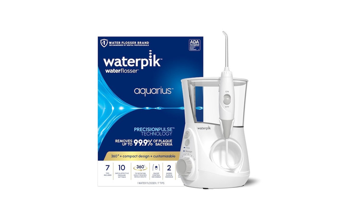 This water flosser cleans the tight spots between your teeth. 