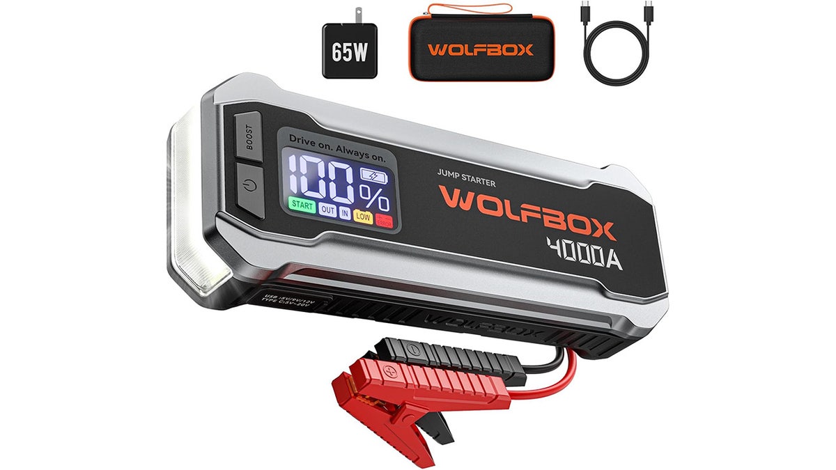 Get a jump starter, LED light and power bank all in one. 