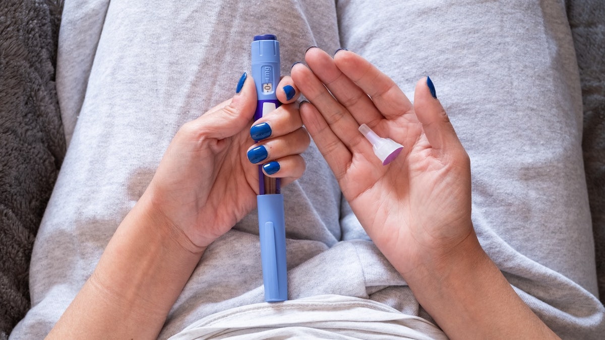 Woman with GLP-1 medications