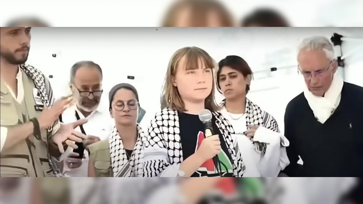 Greta Thunberg and Zaher Barwing
