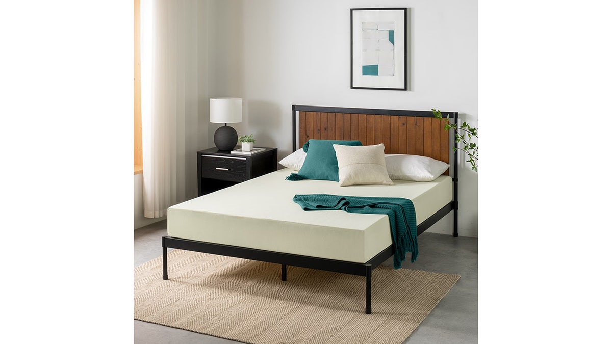 A memory foam mattress that feels supportive and soft. 