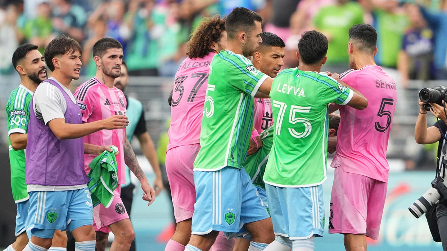 Luis Suárez sparks chaos after Inter Miami’s Leagues Cup loss, appears to spit on Sounders staffer