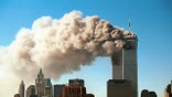 Smoke pours from the World Trade Center