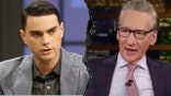 Ben Shapiro, left, Bill Maher, right.