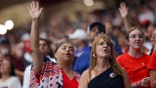 Attendees at Charlie Kirk memorial service at State Farm Stadium, Glendale, Arizona.
