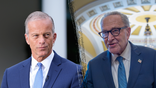 side by side photo of Senate Majority Leader John Thune, R-S.D., and Senate Minority Leader Chuck Schumer, D-N.Y.