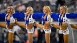 Cowboys cheerleaders in a preseason game