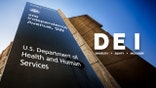 A photo of the HHS building with a DEI text overlay.