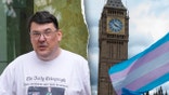 Graham Linehan trans flag Big Ben