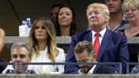 Trump and his wife at the US Open in 2015