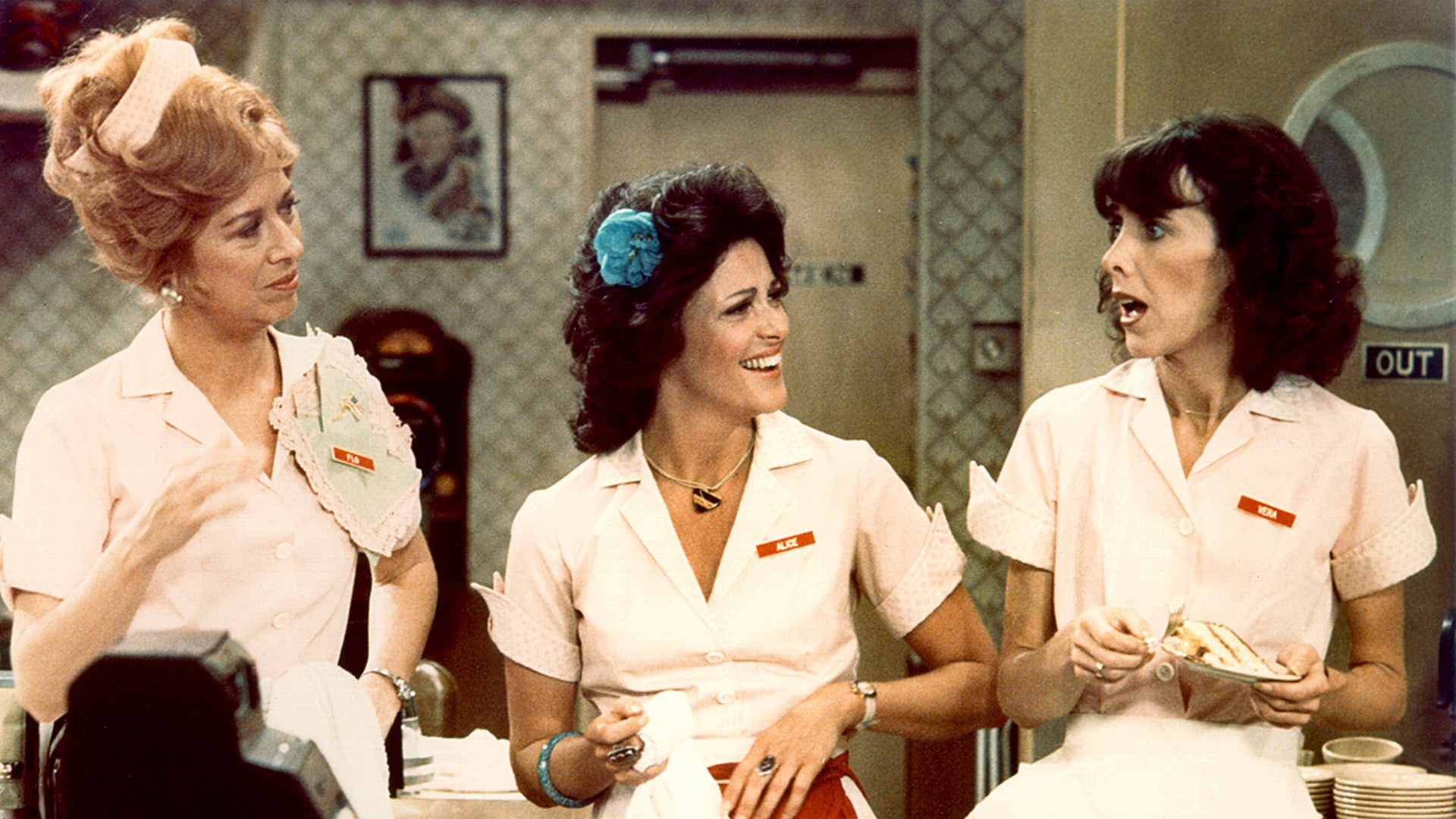"Alice" cast members Polly Holliday, Linda Lavin and Beth Howland