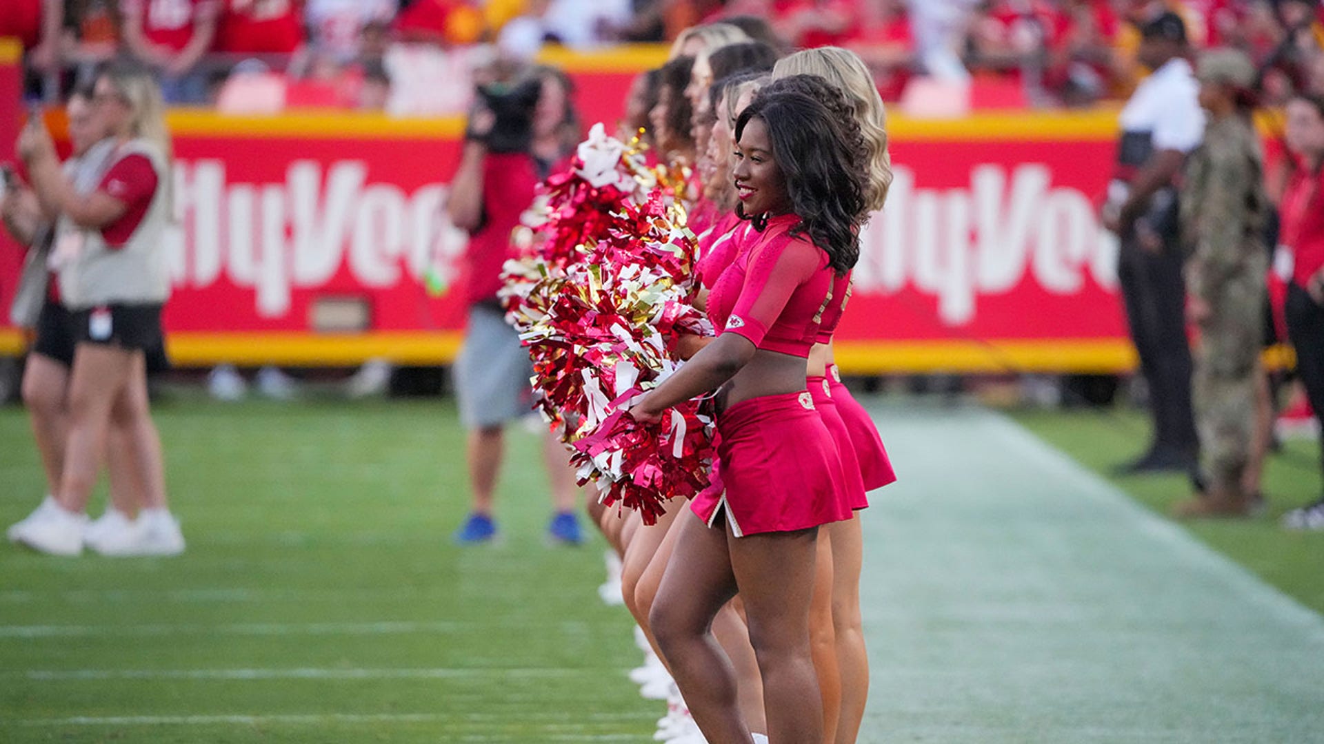 A side look at Chiefs cheerleaders