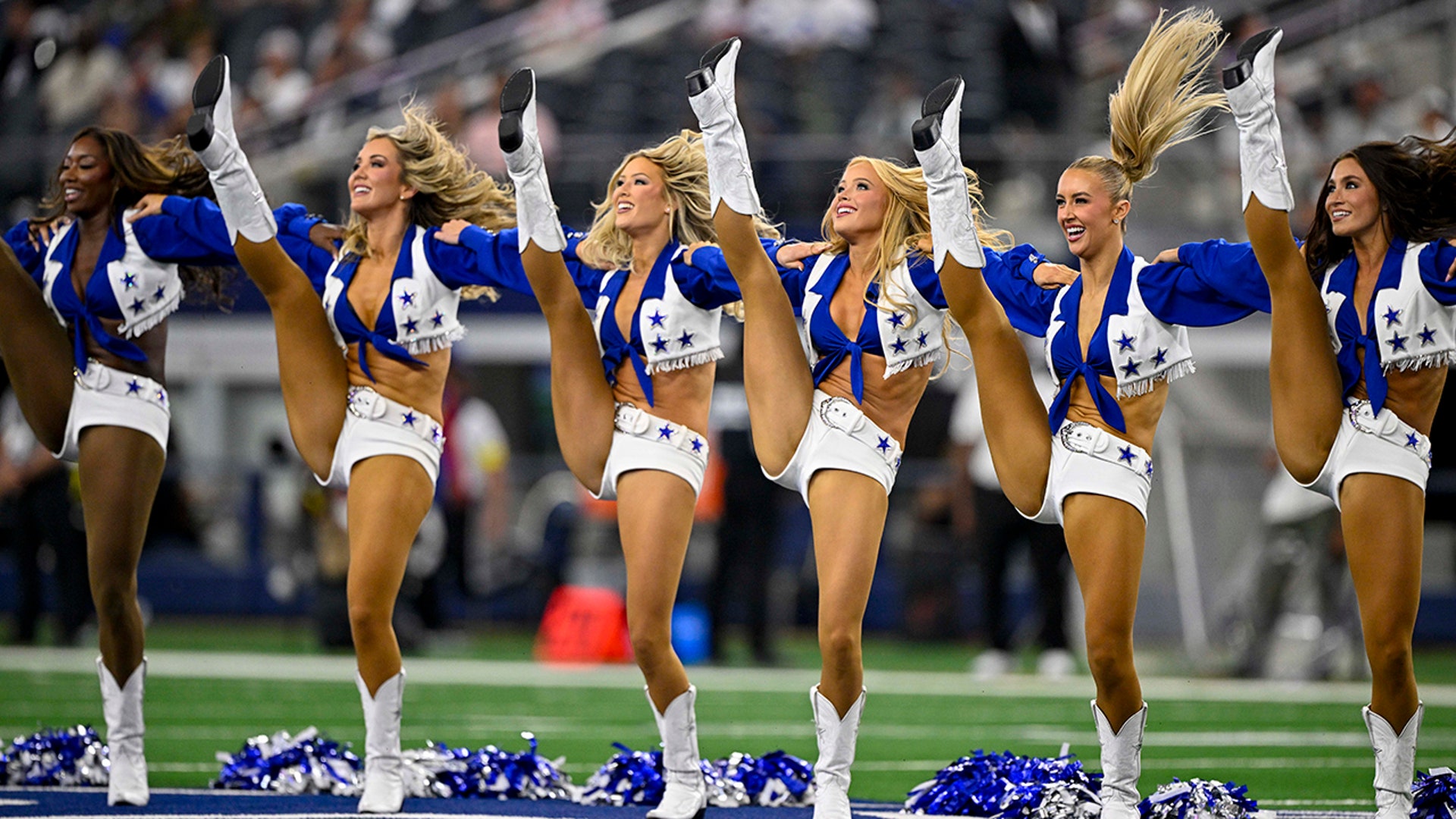 Cowboys cheerleaders perform
