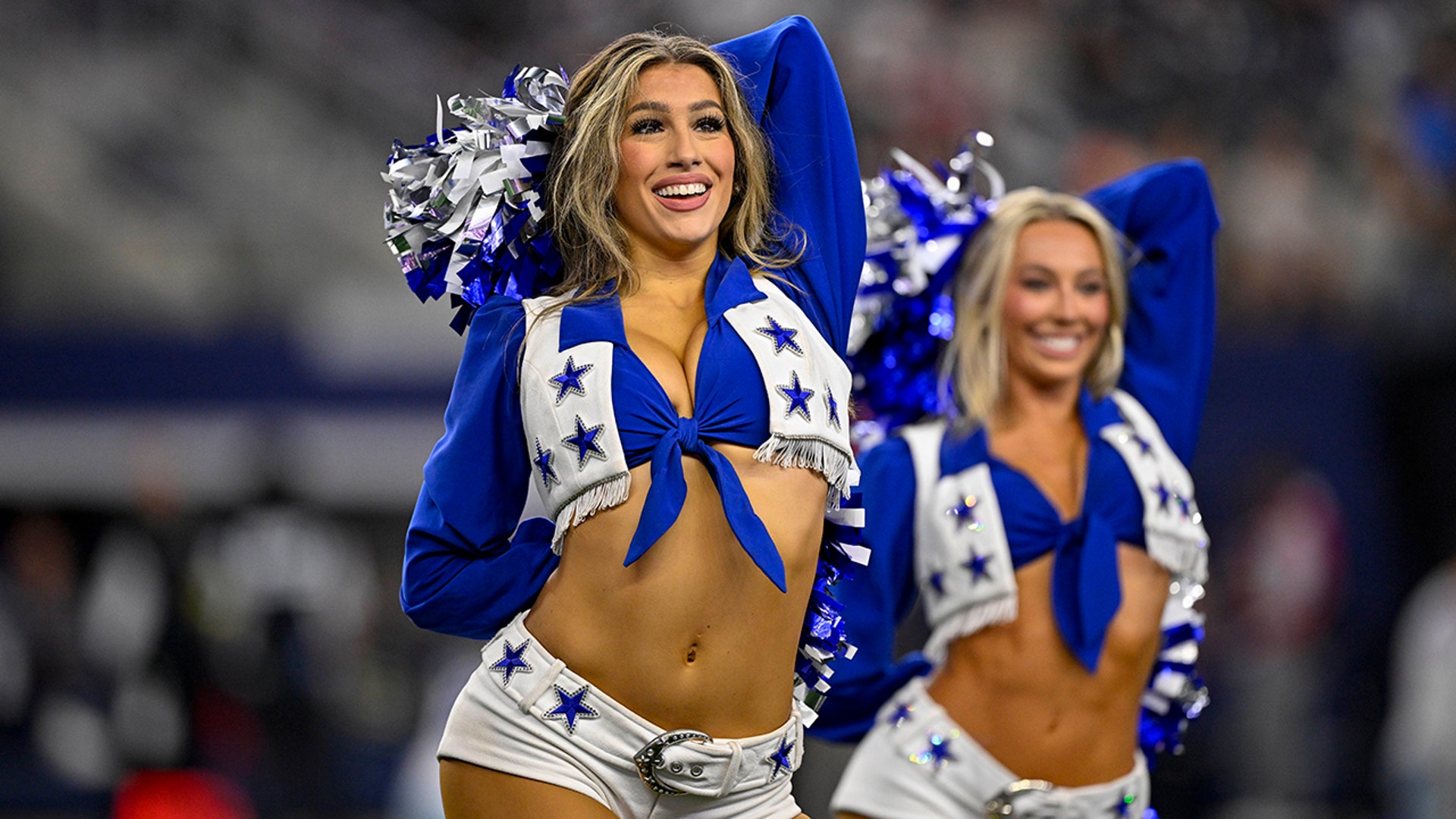 Cowboys cheerleaders in the second half vs Ravens