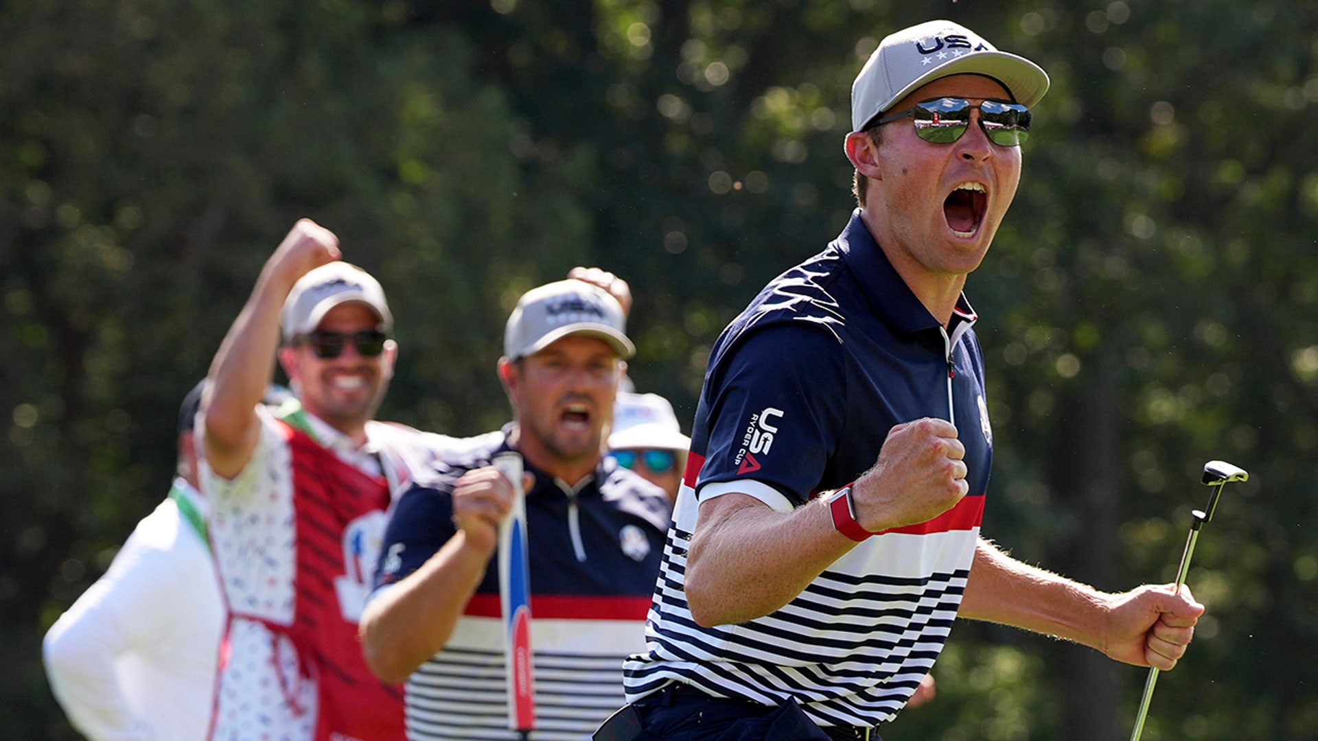 Ben Griffin celebrates