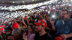 Red hats and chants of 'USA' mark vigil honoring slain conservative leader Charlie Kirk: 'Act'
