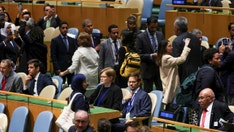UN delegates walk out of Netanyahu address after cheering Palestinian leader day before