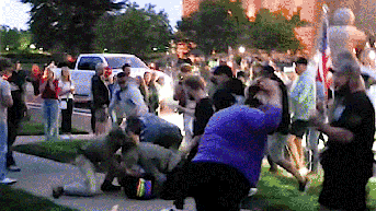 Vigil for Charlie Kirk turns violent after activists profanity-laced outburst - Fox News