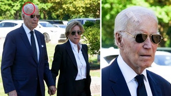 Biden spotted with giant bandage on head after having surgery to treat skin cancer