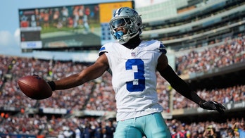 Cowboys' George Pickens slams his helmet in frustration after missed catch leads to interception