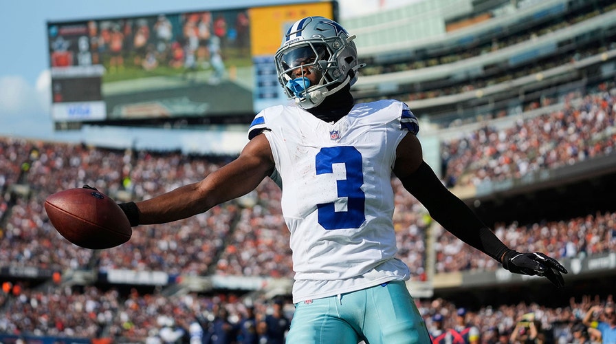 Cowboys' George Pickens slams his helmet in frustration after missed catch leads to interception